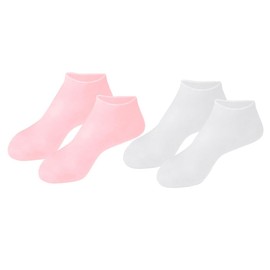 OHPHCALL Moisturizing Heel Protectors Spa Socks for Softening Feet Pairs Moisturizing Socks for Women Girls