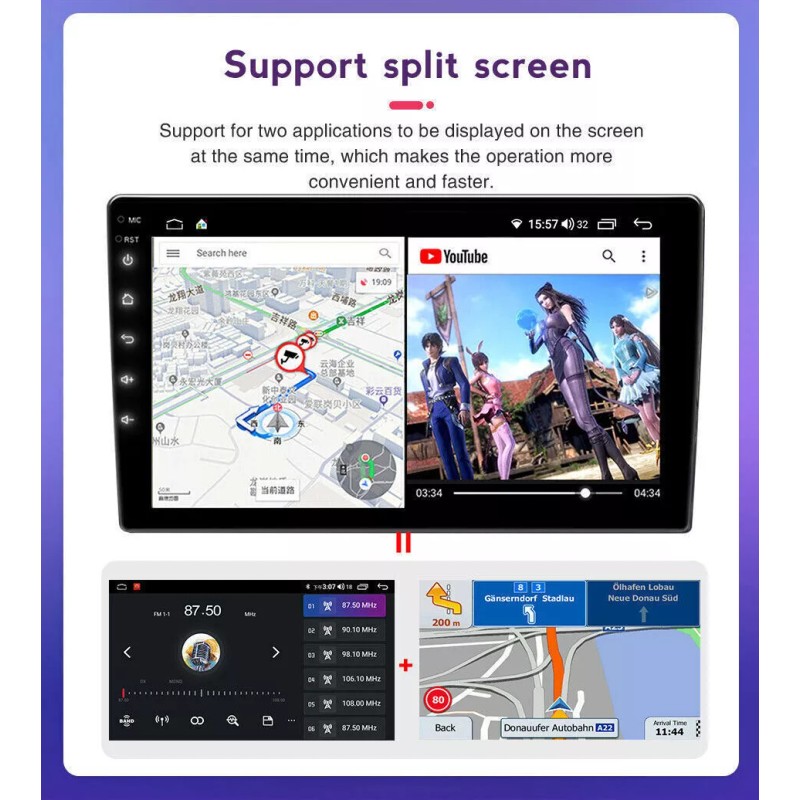 Apple Carplay Fit Honda Civic 2016-2020 Android 13 Car Stereo