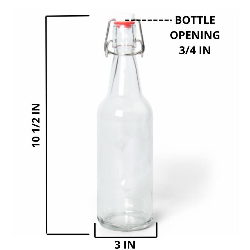 ICE N COLD | Pack of 12 Clear 16-20oz Growler