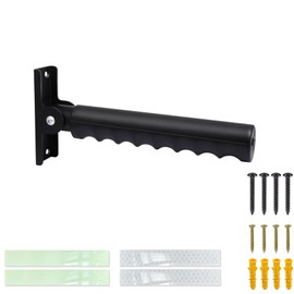Safety Extended Doorway Flip Assist Handle Grip for Elderly with Reflective & Luminous Stickers Non-Slip Flip Up Grab Bars for Walll/Stairs/Doorframe Folding Doorway Assist Handle for Seniors