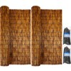 2 Pcs Natural Reed Bamboo Fencing Roll, Bamboo Privacy Screen