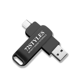 72STYLES Infinity Dress Tutorials - 32 GB Flash Drive 2 in 1 USB + USB Type C
