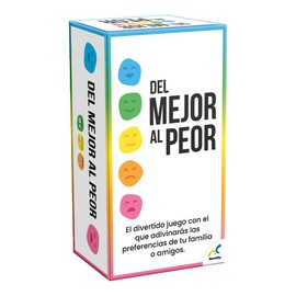 Juego de Cartas del Mejor al Peor, para mas de 2 Jugadores a Partir de 8 años, 30 Minutos por Partida                                                 