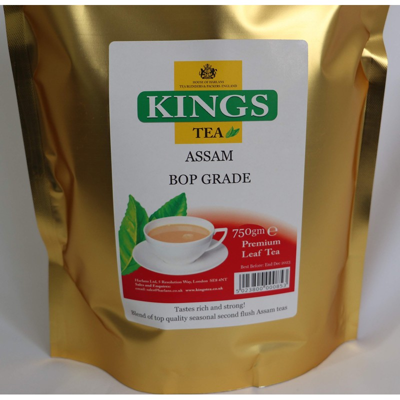 KINGS TEA ASSAM BOP GRADE LARGE LEAF LOOSE TEA 750