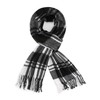 RonFoxi Black Scarf for Women Winter - Long Fashion Black