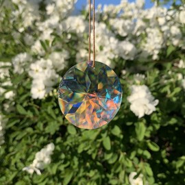 Aurora Boreale Crystal Sun 1-Hole Rainbow Crystal Feng Shui 30% Lead Crystal Colourful Diameter 40 mm