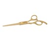 Hair Cutting Shears Stainless Steel Incisive Curved Handle Hairdressing Scissors