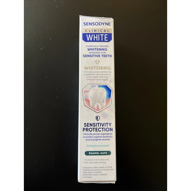 Sensodyne Clinical White Toothpaste for Sensitive Teeth 3.4 oz Enamel