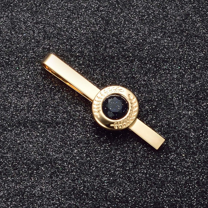 Asienice Luxury Retro Swank Tie Clip, Non-Precious Metal, No Gemstone