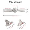 CJQZP 2-Pack Adjustable Cabinet and Wardrobe Folding Stays, Toy Box