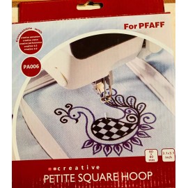 Husqvarna Viking 3 size Husqvarna Viking Hoops  ( 120mmX120mm, 100mmX100mm, 80mmX80mm)  - 80mmX80mm PETITE SQUARE HOOP