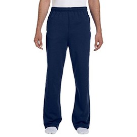 Jerzees 8 oz., 50/50 NuBlend Open-Bottom Sweatpants (974MP)- J NAVY,3XL