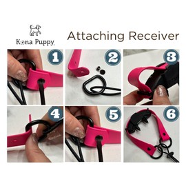 Waterproof E-Collar Replacement Strap Dog Collar for Invisible Fence/ecollar - Easy On Bungee (3/4" Wide, Black)