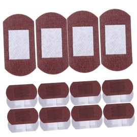 SAFIGLE 50pcs Round Spot Bandages Breathable Fabric Small Fingertip Sheer Bandages for Face Hand Injuries