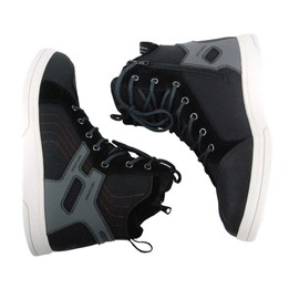 1Storm Men's Motorcycle Streetbike Casual Water-Proof Racing Fiber Leather Boots Gray US 10.5