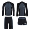 UV Protection Couple Rash Guard Surfing Suit 2-Piece Set Set Women's Set/M