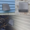 10 Inch Hooded Wall Vent Exhaust with Screen and Damper,Outdoor