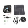 20W Solar Extractor Fan, Quiet Portable Fan with Monocrystalline Solar