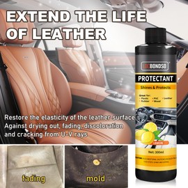 LOCBONDSO Leather Conditioner - 10 oz Car Leather Cleaner and Conditioner, Protect Car Interior, Leather Car Seat, Couches, and Shoes from Cracking Fading, Restore Like-New Shine to Leather