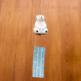 Yakushi Kiln Wind Chime, Seto (Shirokuma)