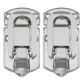 Reliable Hardware Company RH-2510-2-A Set of 2 Medium Size Nickle Plated Briefcase Latch