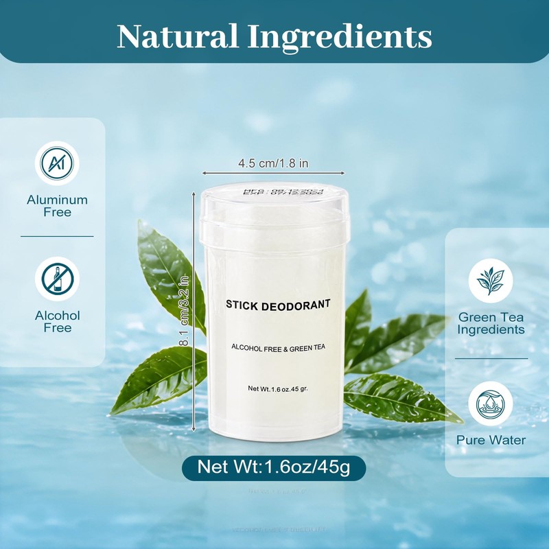 3 Bulk Deodorant Gel for Women Men,Trial Size Deodorant Travel