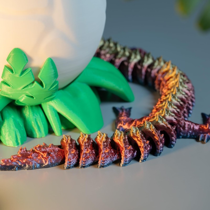 Rangus3D Cosmic Dragon Egg - 3D Printed Crystal Dragon Toy