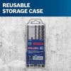 BOSCH HCK005 5-Piece Assorted Set SDS-Plus Bulldog Rotary Hammer Bits