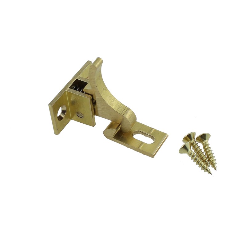 Elbow Latch RLECS 2PCS Heavy Duty Brass Cabinet Door/Window Catch