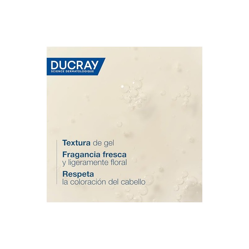 DUCRAY, Kelual Squanorm Shampoo Tratante, Para Caspa Grasa, Limpieza Reguladora