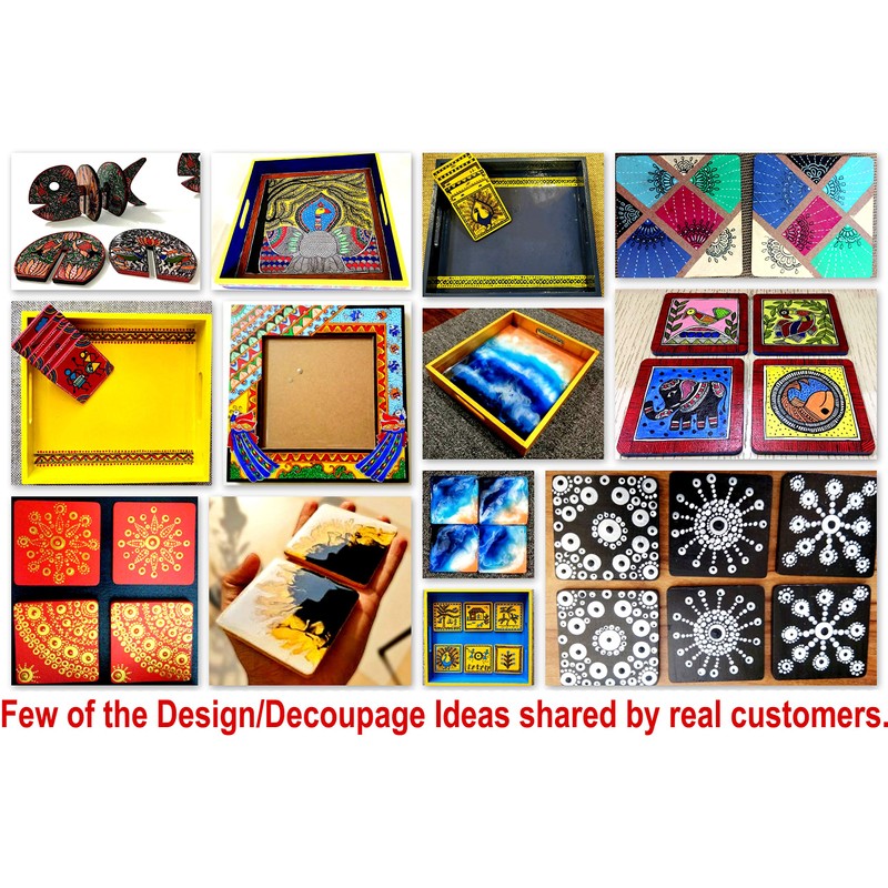 eSplanade DIY Coasters for DIY Activities Made from MDF -