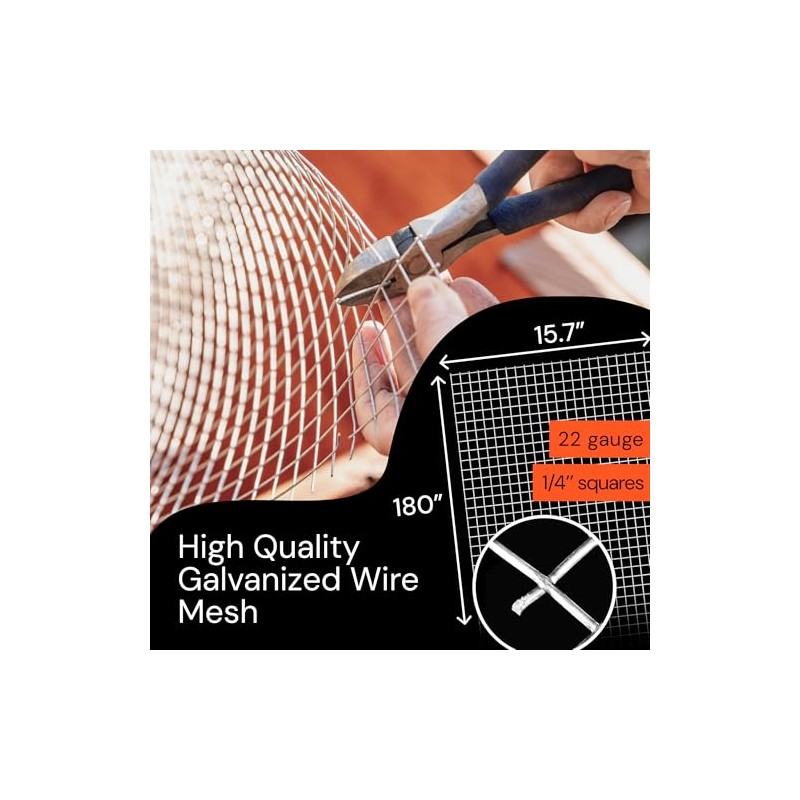 MaPorch Chicken Wire Mesh Hardware Cloth - 16" x 15