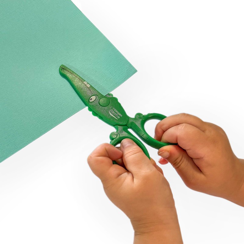 Vaessen Creative Set di Forbici per Bambini Granchio, Balena, Coccodrillo