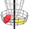 Topeakmart Disc Golf Set 12 Chain Disc Target Basket Portable