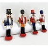 Fennco Styles Handmade Wooden Nutcracker Decorative Napkin Rings, Set of
