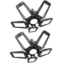 TASINUO Garage Lamp LED 160 W Pack of 1, 16000 LM 6500 K Very Bright LED Workshop Ceiling Light LED with 5+1 Adjustable LED Panel, E26 E27 Cellar Lamp LED for Garage Workshop Warehouse Cellar