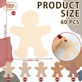 120 Pcs Multiple Color People Paper, Multicultural Creative People Paper to Creative Cut, Projects to Creative Craft Group, Diversity Craft Projects,Creative, Design, Decorate, 6 Inch