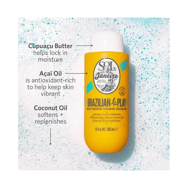 Sol de Janeiro Brazilian Play Moisturizing Shower Cream Gel Body