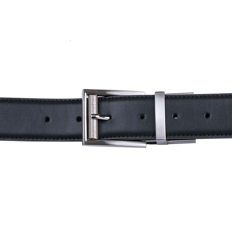 1 3/8"(35mm)Belt Buckle Men's Reversible Replacement Square Roller Silver