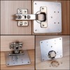 4 Pcs Hinges Repair Brackets, Stainless Steel Hinges Repair Plates,