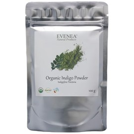 Organic Indigo Leaf Powder from India - Pure and Premium Quality (100g)