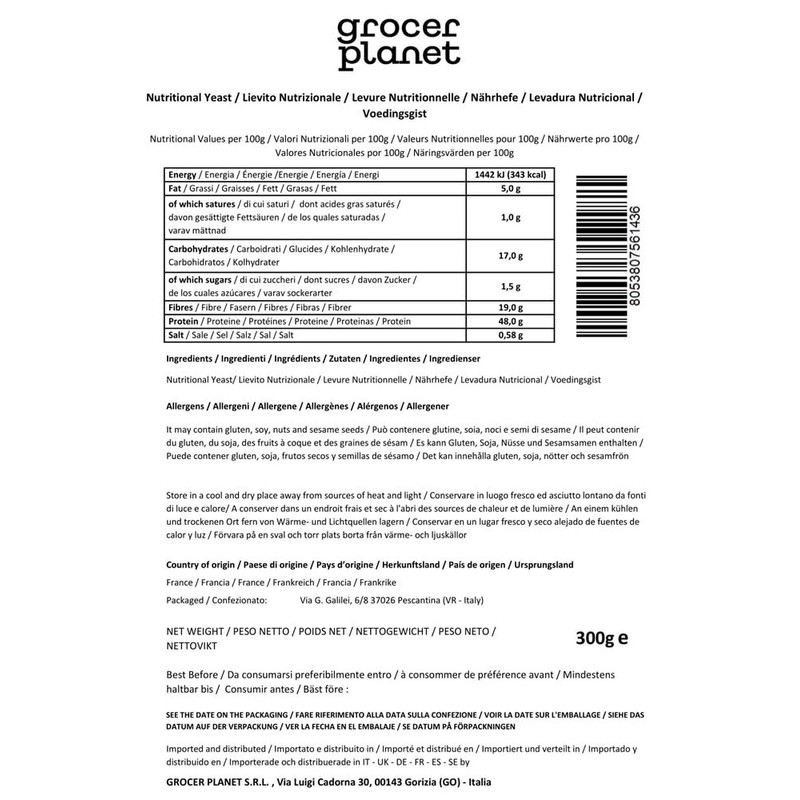Grocer Planet - Nutritional Yeast Flakes (300g) - Natural |