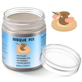 Lounsweer 4 Ounce Bisque Fix for Ceramic Clay or Bisque, Enhanced Formula for Craft Clays, Art Materials, Ceramic Supplies – Can fire up to Cone 10