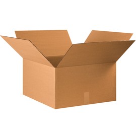 BOX USA 22x22x12 Corrugated Boxes, Medium, 22L x 22W x 12H, Pack of 10 | Shipping, Packaging, Moving, Storage Box for Home or Business, Strong Wholesale Bulk Boxes