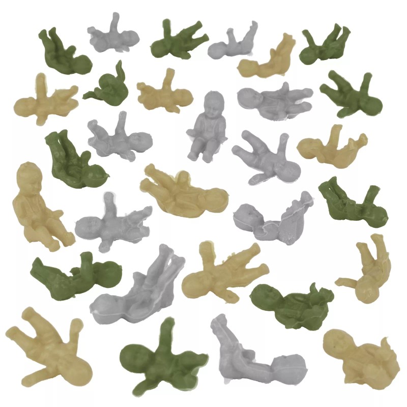 BMC OD Green Gray Tan Miniature Baby Doll 1:32 Scale