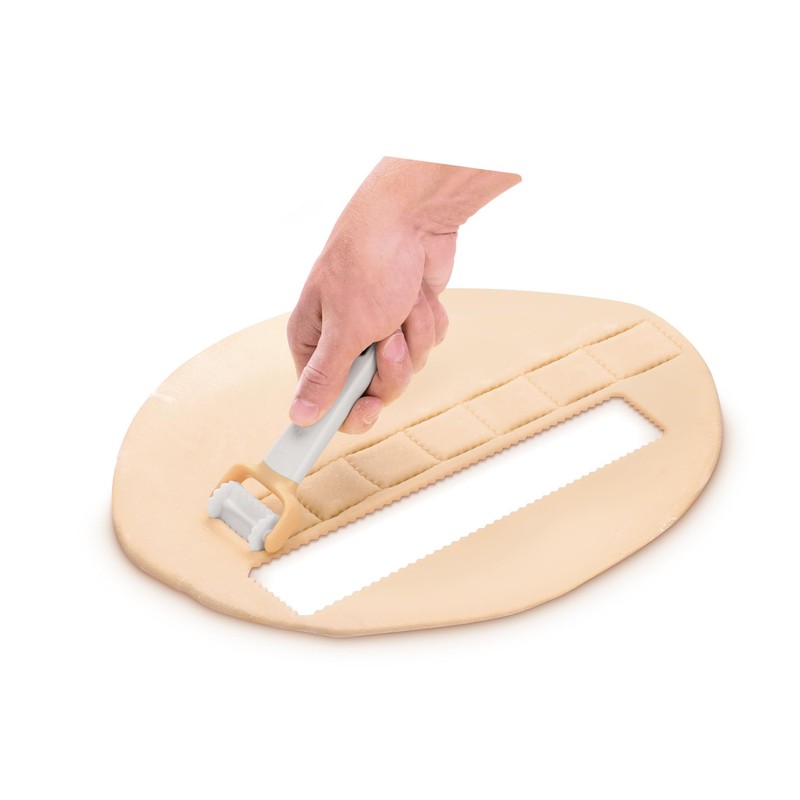 Tescoma Rolling Crimper Square Cutter Delicia, Assorted, 21.5 x 7.8