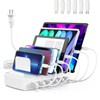 Fast Charging Station for Multiple Devices, 50W 6-Port USB Charging