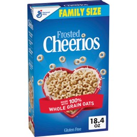 Frosted Cheerios, Heart Healthy Cereal, Family Size, 18.4 oz