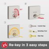 Kwikset Arlington Single Cylinder Handleset with Tustin Lever Featuring SmartKey