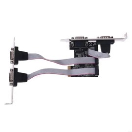 Snblzhef PCI-E to 4-Port RS232 Serial Card AX99100 Chip DB9 COM Expansion Riser Adapter Converter for Desktop PC